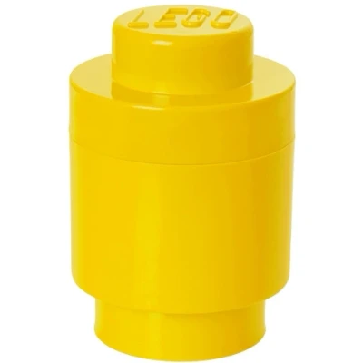Afbeelding van Opbergbox Lego Round 1 Geel