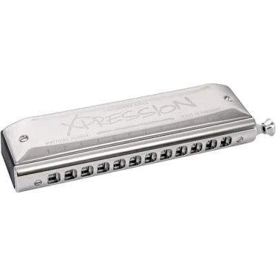 Afbeelding van De nieuwe Hohner Xpression 48 C Expression chromatische mondharmonica chromaat