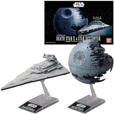 Afbeelding van Revell 01207 Bandai Death Star II + Imperial Destroyer Wars Plastic Modelbouwpakket