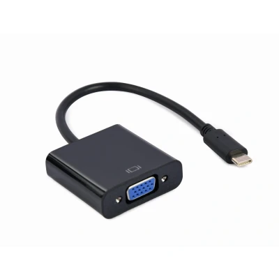 Afbeelding van USB type C naar VGA adapter, 15 cm, zwart
