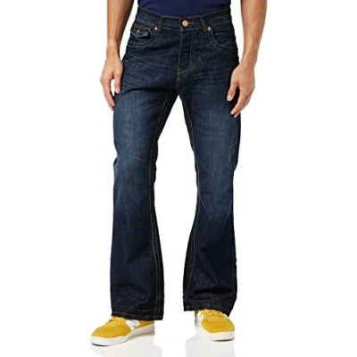 Afbeelding van Raw Indigo Ltd Heren Bootcut Jeans, Donker wassen, 40 S