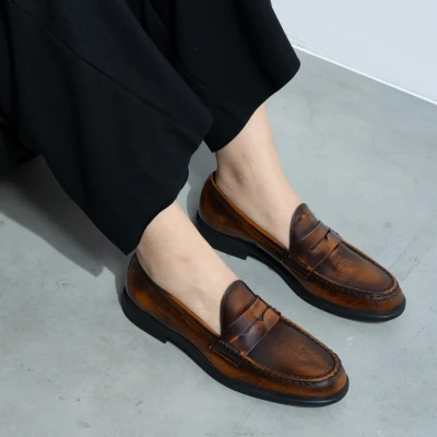 Afbeelding van Isabel Bernard Loafers Instappers, Dames, Maat: 39, Kognak Schoenen