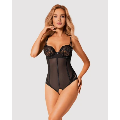 Afbeelding van Obsessive Serena Love crotchless teddy XL/2XL