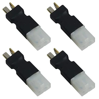Afbeelding van Yiqigou 4 Stks Geen Draden Grote Tamiya Stijl naar Deans T Plug vrouwelijke Mannelijke Adapter Draadloze Connector Voor RC Drone Lipo Batterijlader ESC (T mannelijk stekker)