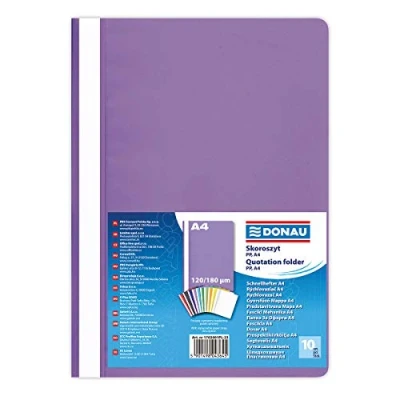 Afbeelding van Rapport File DONAU, PP, A4, standaard, 120/180 micron, paars