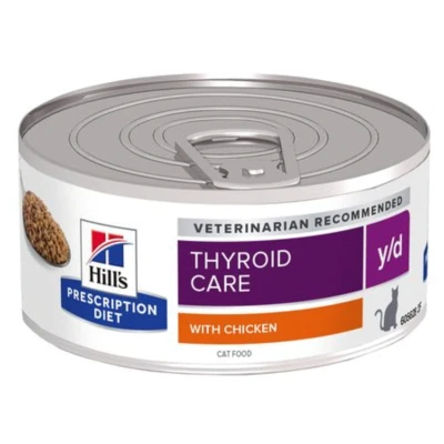 Afbeelding van Hill&#039;s Prescription Diet y/d Thyroid Care Kattenvoer 24 x 156 g
