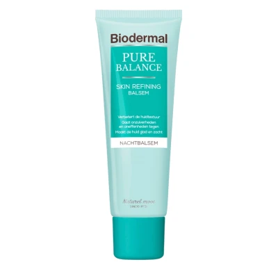 Afbeelding van 2x Biodermal Pure Balance Nachtbalsem Skin Refining 50 ml