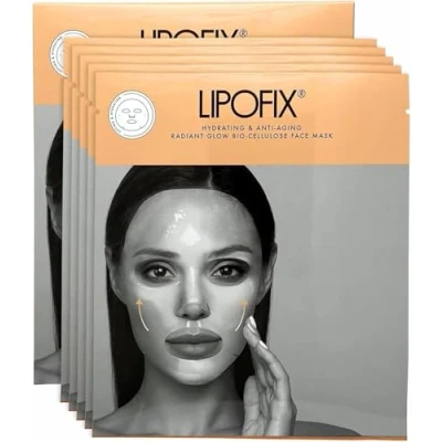 Afbeelding van LIPOFIX Gezichtsmasker Bio celluloseheffen Masker Voor Huidverzorging Hydraterend, Anti aging, Verhelderend &amp; rimpel Collageen Maskers Gezicht Intense Gezichtsmaskers 5