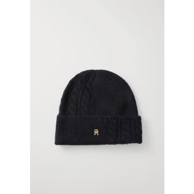 Afbeelding van Tommy Hilfiger Elevated CHIC Fluffy Muts, Dames, Maat: One Size, Space blue