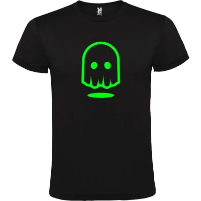 Afbeelding van Zwart T shirt ‘Spookje’ Groen maat 4XL