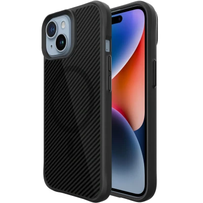 Afbeelding van Apple iPhone 15 Plus MagSafe Hoesje Kunststof iMoshion Hardcase/Backcover Zwart Telefoonhoesje Shockproof/Valbescherming