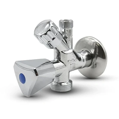 Afbeelding van DOJA Barcelona combi hoekventiel 1 pak wastafel en wasmachinekraan 1/2&quot; x 3/4&quot; 3/8&quot; 115x87mm metaal kunststof ventiel aansluiting voor douche, tuinkraan, dubbele kraan ...