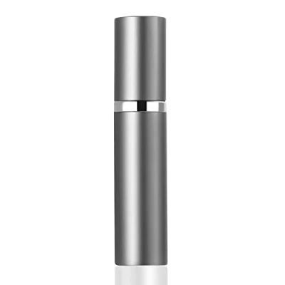 Afbeelding van SUBORAWOS Navulbare parfumverstuiver, mini parfumverstuiver voor onderweg, lege spuitfles parfum, handtas, parfumflessen reizen, 5 ml (grijs)