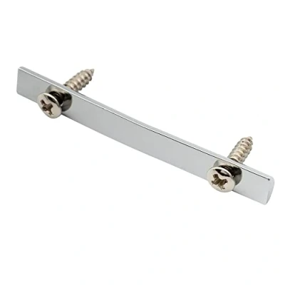 Afbeelding van Musiclily Pro 45mm Messing Snaargeleider String Retainer Bar voor Dubbel Locking Tremolo Brug Systeem, Chroom
