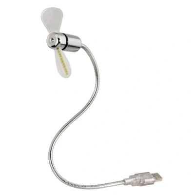 Afbeelding van Ventilator Hama voor notebook zwanenhals USB zilvergrijs