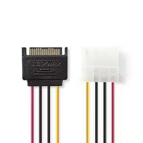 Afbeelding van S ATA naar Molex stroomkabel (Koper, 0.15 meter)