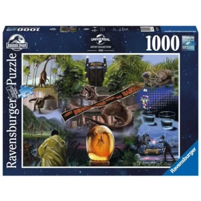 Afbeelding van Ravensburger Puzzel 1000 stukjes licenties Jurassic Park