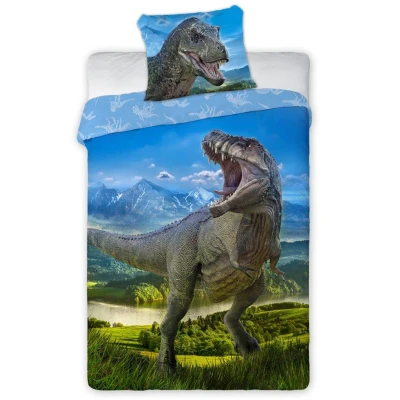 Afbeelding van Dekbedovertrek T Rex Eenpersoons 140 x 200 cm Katoen