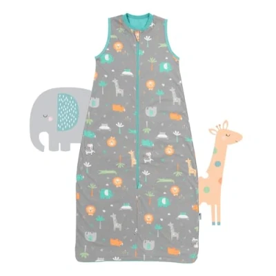 Afbeelding van schlummersack Kinderslaapzak baby zomer 130 cm dun safari zomerslaapzak 1,0 TOG 1 babyslaapzak slaapzak lente