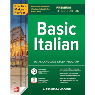 Afbeelding van Practice Makes Perfect: Basic Italian, Premium Third Edition