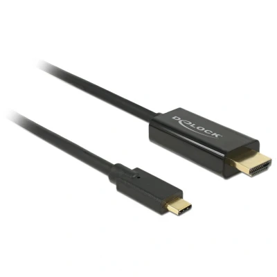 Afbeelding van Delock 85260 Kabel USB Type C male &gt; HDMI (DP Alt Mode) 4K 30 Hz 3 m zwart
