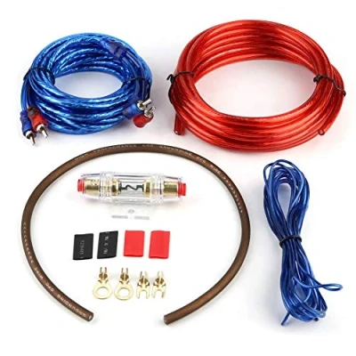 Afbeelding van Suuonee Audioversterker kabelset, subwoofer versterker voor auto, luidspreker installatie, kabelset met zekering
