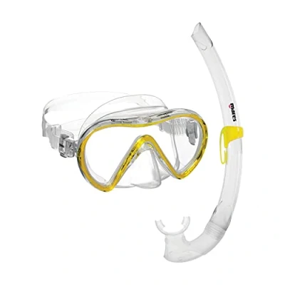 Afbeelding van Mares Aquazone combo Vento, bestaande uit masker en snorkel voor volwassenen, uniseks, geel