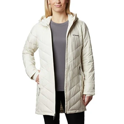 Afbeelding van Columbia Hemelse lange jas met capuchon voor dames, hemels lang jack (1 stuks)