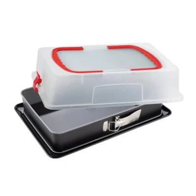 Afbeelding van Springvorm Dr. Oetker Kreativ Rechthoek Met Deksel 38 x 25 cm