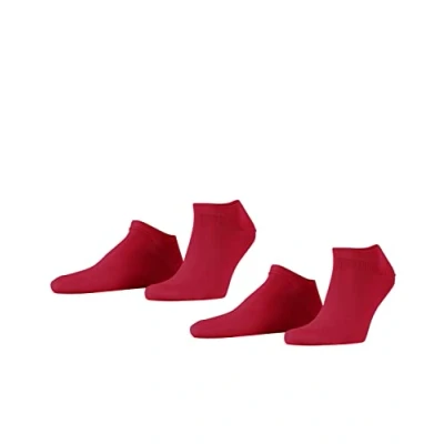 Afbeelding van Esprit Basic Uni 2 Pack duurzaam organisch katoen multipack sneakersokken heren pink Maat 47 50