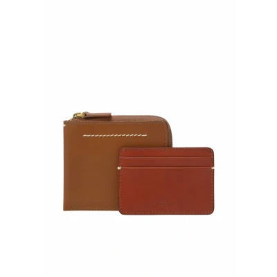 Afbeelding van Fossil Westover Portemonnee, Heren, Maat: One Size, Saddle