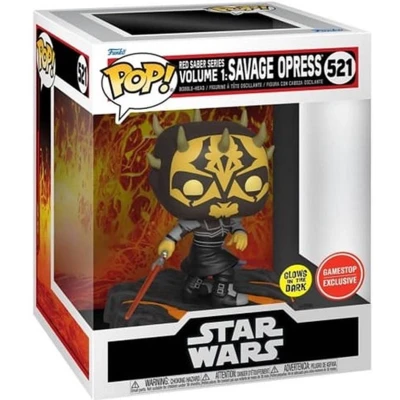 Afbeelding van Funko Pop! Star Wars Red Saber Series Volume 1 Savage Opress #521 Glow in the Dark Exclusive