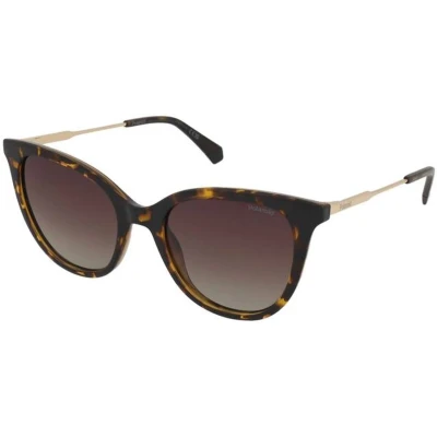 Afbeelding van Polaroid Donna PLD 4184/S/X 086/LA Occhiali da sole Policarbonato Havana Marrone Squadrata Polarizzata Sfumato