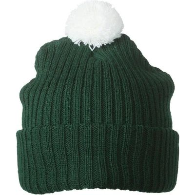 Afbeelding van Myrtle Beach Unisex Gebreide Muts met Pompom (Groen)