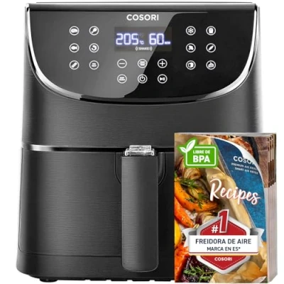 Afbeelding van Cosori Air Fryer, Heteluchtfriteuse 5.5L XXL Friteuse, met Digitaal Led Touchscreen, 11 Programma&#039;s, 1700W, Zwart