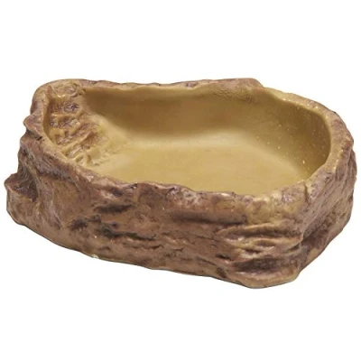 Afbeelding van Exo Terra Corner Water Dish Drinkbak 26x30.5x6 cm Bruin X Large
