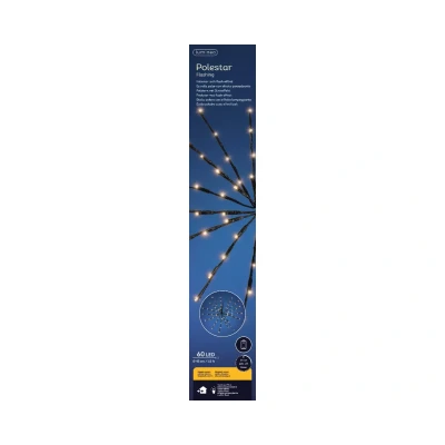 Afbeelding van Poolster kerstverlichting Lumineo (60 LEDs, Ø 45 cm, Knipperend, Binnen/Buiten)