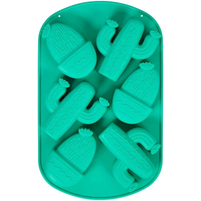 Afbeelding van Wilton Siliconen Mal DIY Bakvorm voor Mini Cakes, Muffins en Koekjes Cactus Woestijn