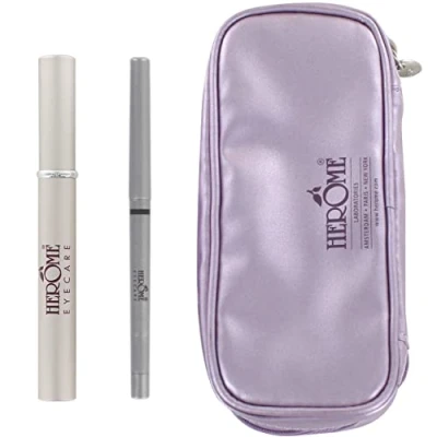 Afbeelding van Herome Eye Care Fix &amp; Shape Geschenkset Wenkbrauwgel Kohl Liner Oogpoltood Zwart Cadeau en Reisverpakking
