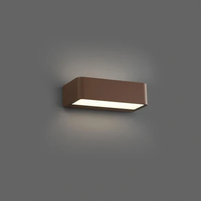 Afbeelding van Faro Lighting Takua geïntegreerde LED up down lichtere buitenmuur lichtbruin, 3000K, IP65
