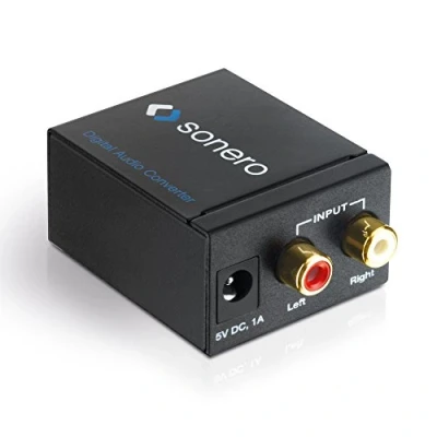 Afbeelding van sonero AC000 Audio analoog/digitale converter 2x Rinch Stereo (L/R) naar Digitale (optisch/coaxiaal)