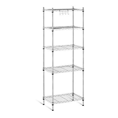 Afbeelding van Royal Catering Opbergrek metaal 35 x 55 150 cm grijs