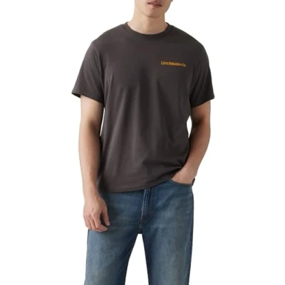 Afbeelding van Levi&#039;s Ss Relaxed Fit Tee T Shirt heren, archief fantoom, XS