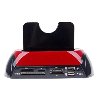 Afbeelding van TEMPO DI SALDI Dockingstation 2 harde schijf 2.5 3.5 Sata Ide E USB 2.0 3.0 HDD Sd Player