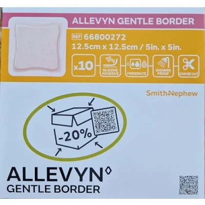 Afbeelding van Allevyn Gentle Foam Border Wondkompres (10 stuks) 12,5 x cm