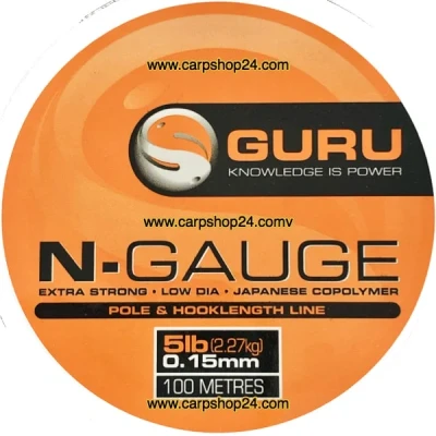 Afbeelding van Guru N Gauge Pole &amp; Hooklenght Line 100m Maat : 0.15mm