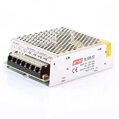 Afbeelding van LEDMO 12 V 10 A omvormer AC 110/220 naar DC omschakeling voeding 120 W voor CCTV, radio, computerproject, led lichtsnoeren