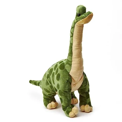 Afbeelding van Zappi Co Brachiosaurus voor kinderen, 100% gerecycled, realistisch, levensecht, groot, zacht en knuffelig knuffeldier jongens kinderen (45 cm hoogte)
