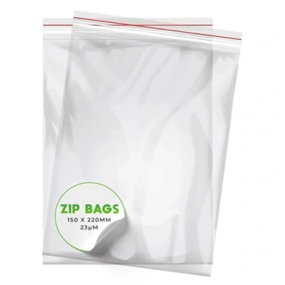 Afbeelding van V1 Trade Zip Zakjes Set 100 Stuks 150 x 220 mm Stevige Hersluitbare voor Betere Organisatie Afsluitbare Plastic