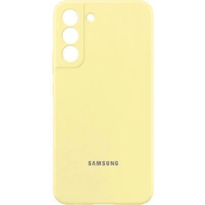 Afbeelding van Samsung Galaxy S22 Plus Hoesje Siliconen en TPU (zacht) Softcase/Backcover Geel Telefoonhoesje